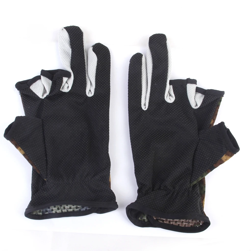 3 Cut Finger Gloves for Men & Women, UV Sun Protection Gloves for Kayak, Fishing, Paddling, Sailing, Rowing, Hiking