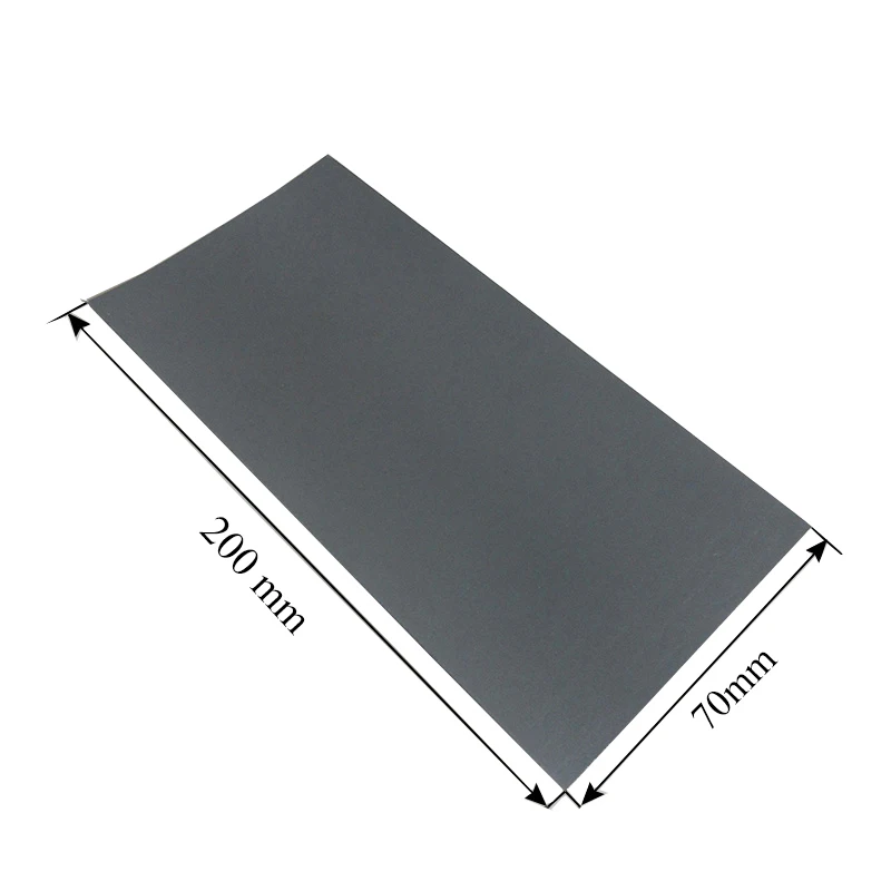 200mm x 70mm Black High Conductivity Silicone Thermal Pad Heatsink CPU Cooling Pads Synthetic Graphite Cooling Film Paste