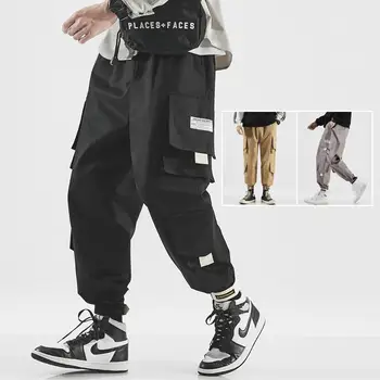 

Fashion Style New Popular Brand Mens Cargo Pants Autumn Casual Loose Hip Hop Long Trousers Male Streetwear Plus Size