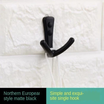 

Black Robe Hooks Wall Hook SUS 304 Stainless Steel Clothes Hanger Brushed Gold Towel Hooks Coat Door Hooks Bathroom Accessories
