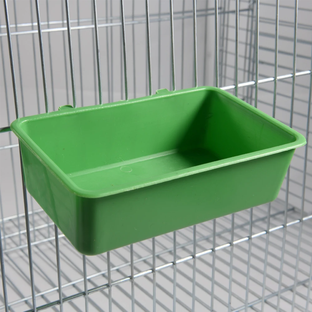 Multifunction Creative Green Food Tray Parrot Bathtub Animal Cage Standing Bird Toys Pet Bird Cleaning Products Supplies