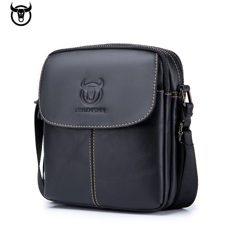 

Samll Genuine Leather Men's Shoulder Messenger Bag Mini Cowhide Crossbody Bags Fashion Handbags For Male