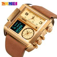 SKMEI 3 Time Men Sports Watch Top Luxury Brand Military Digital Wristwatch Mens Quartz Movement Watches Clock reloj hombre 1391 1