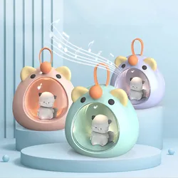 Nouveau mignon animal de compagnie veilleuse mini haut parleur bluetooth sans fil usb rechargeable portable doux lumière avec sommeil atmosphère de chevet lumière maison créative décoration enfants cadeau 