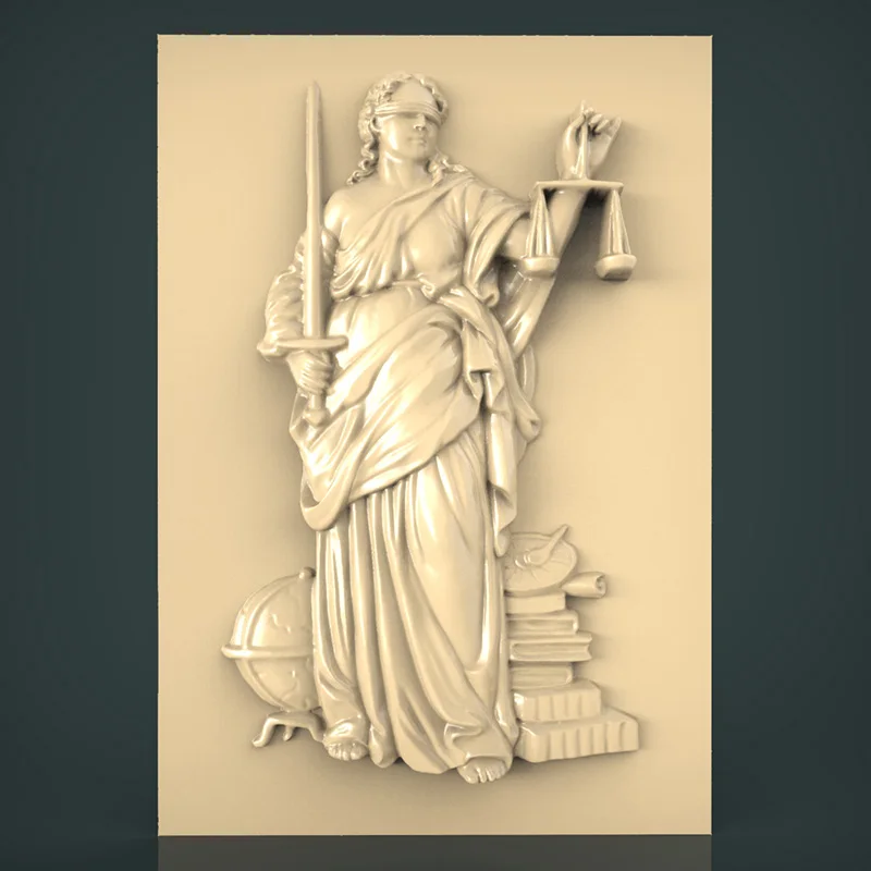 Домашний Декор 3d STL модель для CNC маршрутизатора 3D принтер Artcam Aspire Bas Relief - Themis