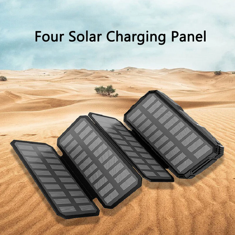 best wireless power bank 20000mAh Solar Power Bank for Xiaomi Huawei iPhone Samsung Powerbank Folding Solar Panel Charger External Battery Pack Poverbank best portable phone charger
