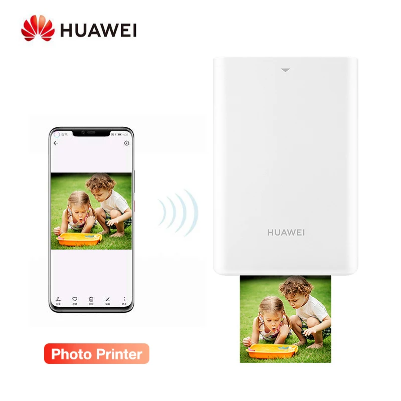 Pаспродажа Huawei AR портативный принтер фото карманный мини принтер DIY фотопринтеры для смартфонов Bluetooth 4,1 300 точек дюйм принтер