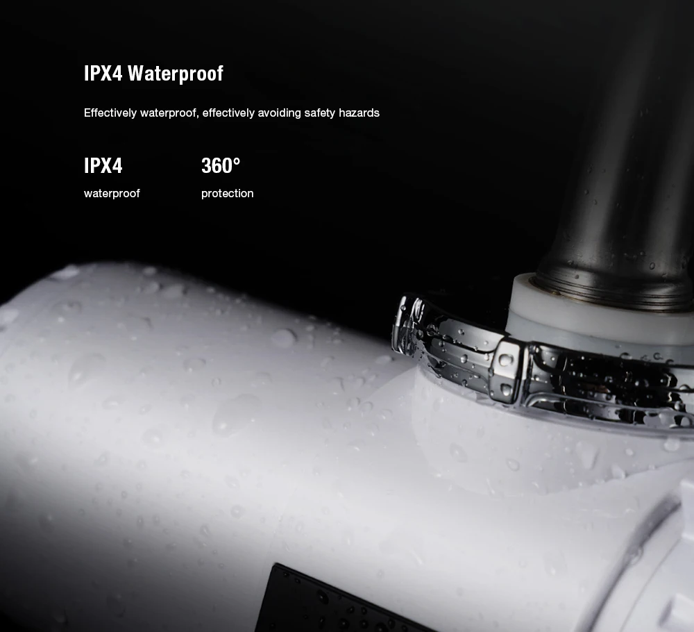 xiaoda 220V 3000W Electric Faucet 3s Fast Instant Heating LED Display IPX4 Waterproof from Xiaomi youpin