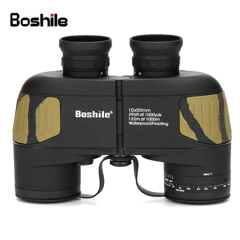 Professional 10X50 Rangefinder Binoculars Ocean Waterproof Military Floating Navigation Telescope Lll Night Vision binoculo | Инструменты