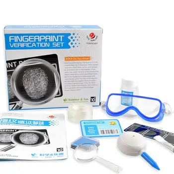 

1set Children DIY Fingerprint Identification Detective Toy Forensic Police Roll Play Toy Educational Experiment For Age over 10
