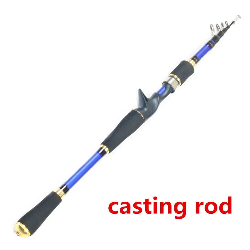 blue casting rod Телескопическая Приманка Удочка Pod MH Япония карбоновая спиннинговая Удочка приманка Литье удочка Фидер полюс Fly рыболовные аксессуары снасти E78 - Цвет: blue casting rod