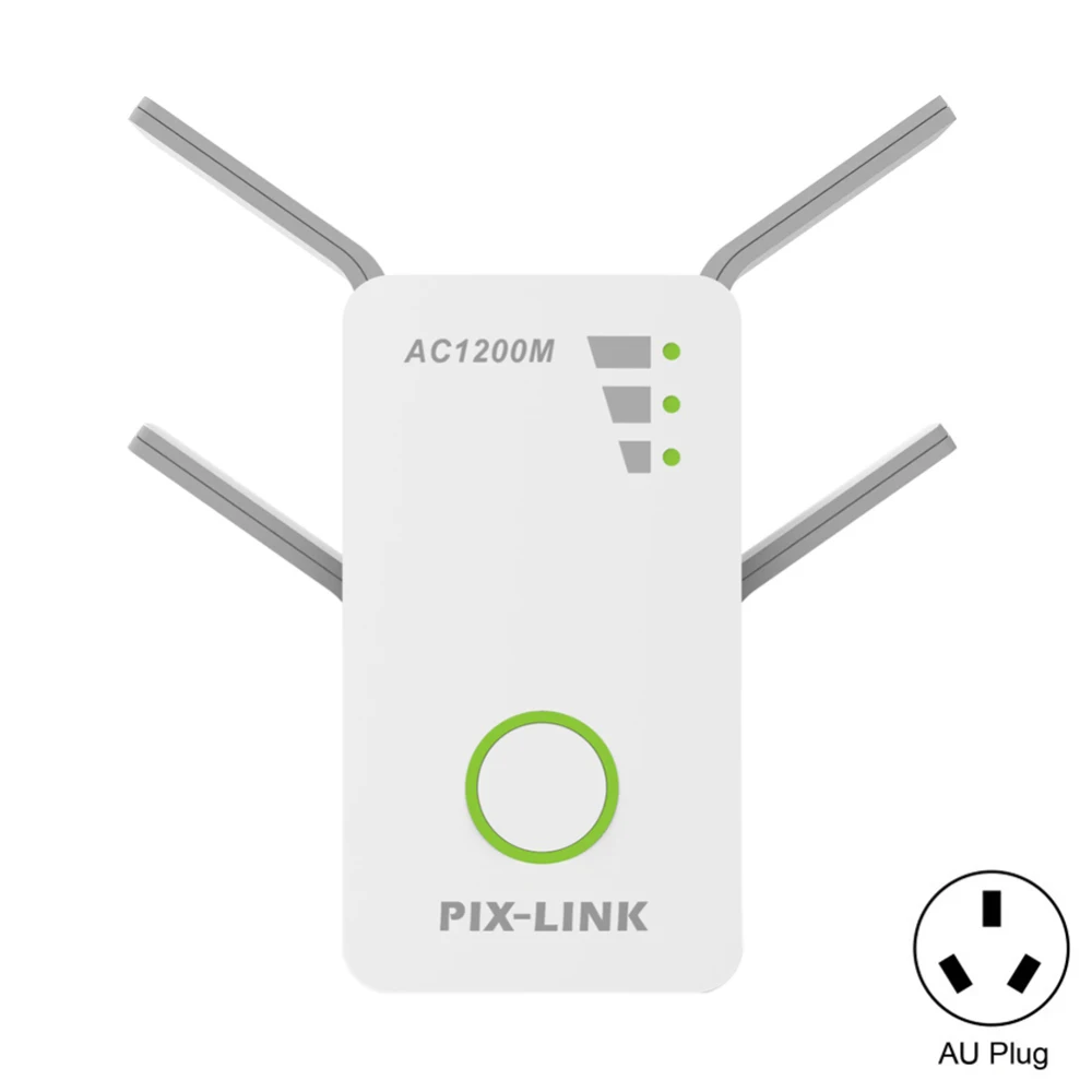 2,4G/5G WiFi усилитель сигнала для ретранслятора двухдиапазонный AP 1200 Мбит/с беспроводной расширитель усилитель роутера новая для домашнего использования - Цвет: White