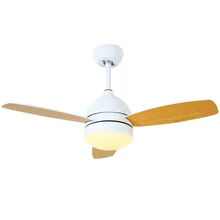 Детский потолочный вентилятор светильник светодиодный светильник простой с дистанционным управлением триколор Диммирование 3 шт. ABS вентилятор лист гостиная спальня 42 дюйма