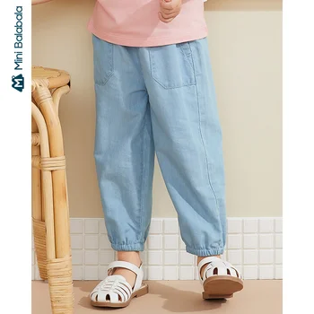 

Mini bala Children Pants 2020 Summer New Comfortable Cute Breathable Thin Loose Boys and Girls Pants