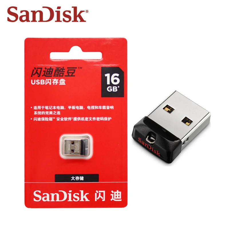 sandisk Z33 USB флеш-накопитель 16 ГБ высокоскоростной USB 2,0 64 ГБ 32 ГБ USB карта памяти Флешка Мини U диск