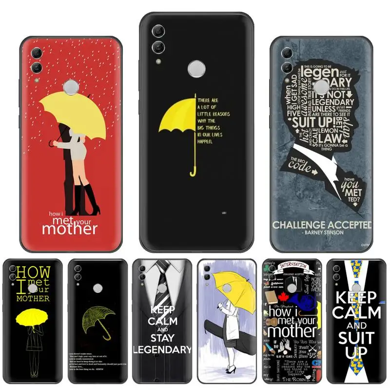 Чехол для телефона с надписью how i met your mother черный корпус Корпуса Huawei P9 P10 P20 P30 Pro Lite