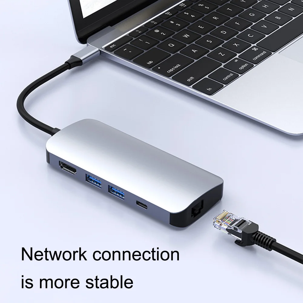 USB концентратор с Type C на Multi HDMI RJ45 VGA 3 0 адаптер док станция для MacBook Pro Huawei Mate 30