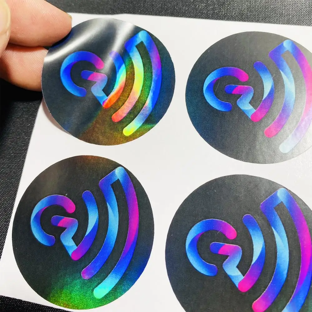 100PCS custom sticker and Customized LOGO/Wedding stickers/Design Your Own Stickers/Personalized stickers Holographic Silver