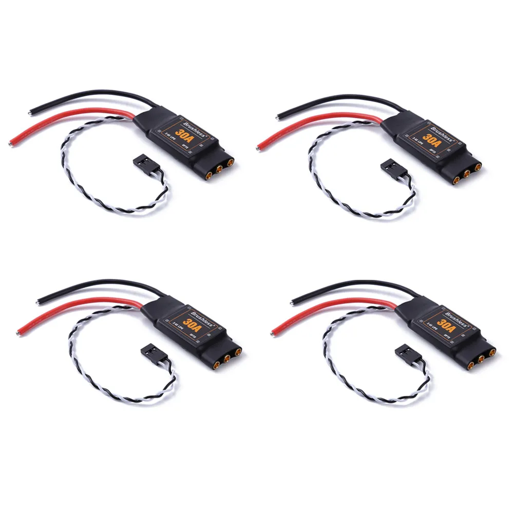 1/4 шт. высокосовместимый 30A бесщеточный ESC 2-6S контроллер скорости OPTO