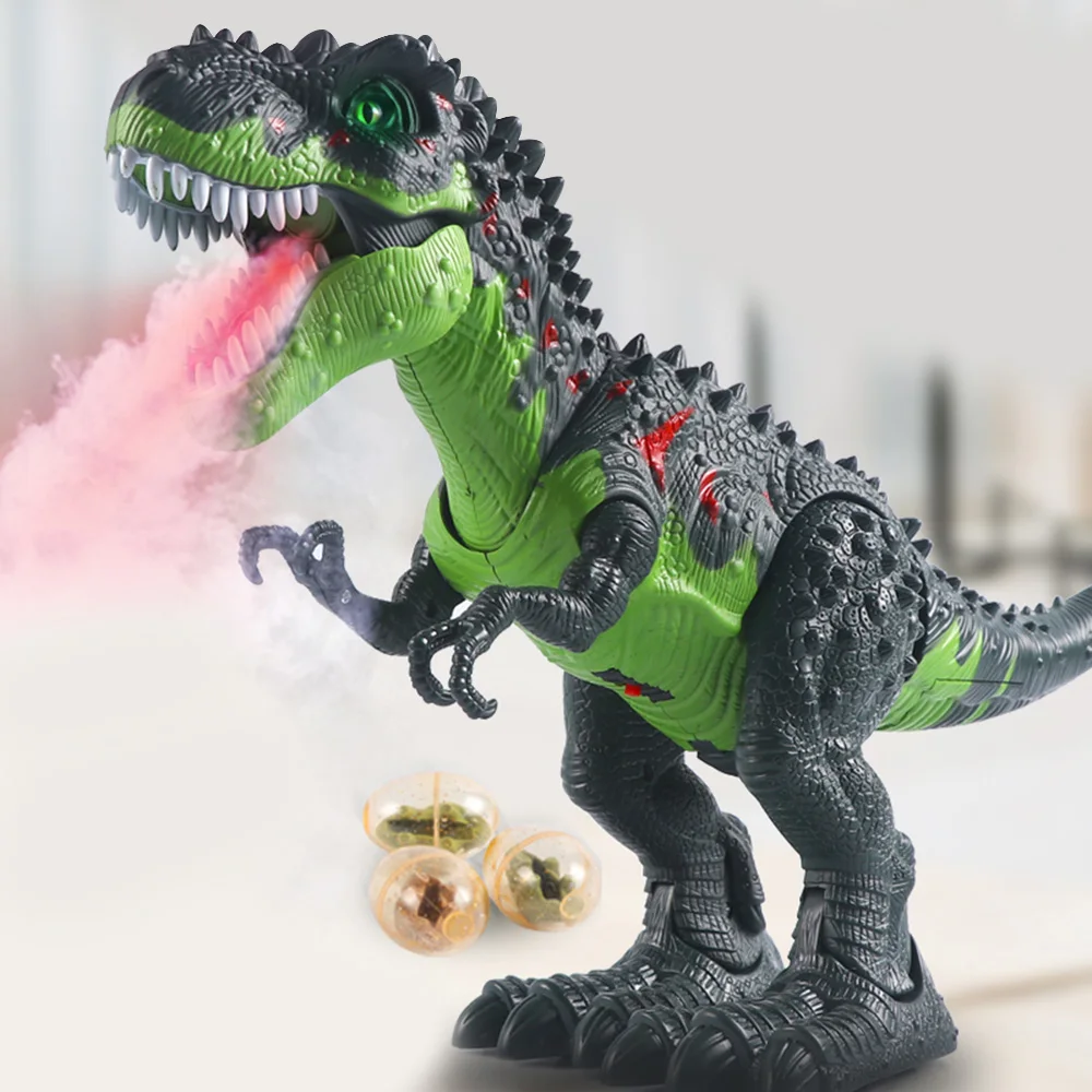 Электронный динозавр модель игрушка спрей укладка EggsTyrannosaurus Rex динозавр животных модель игрушки для детей подарки на день рождения