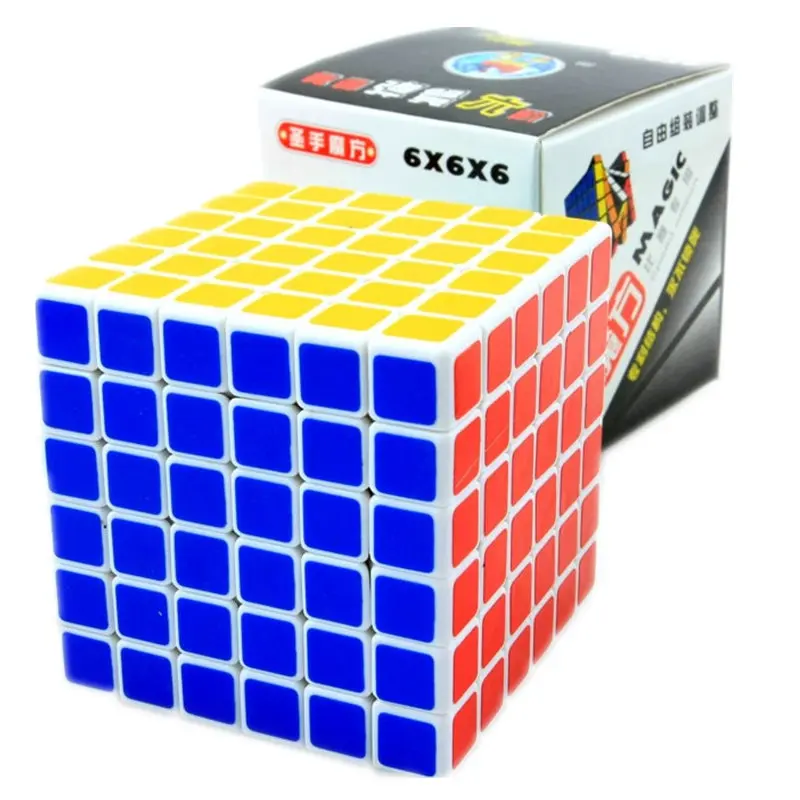 SHENGSHOU 6X6X6 магический куб, Магическая игра, головоломка, игрушки, кубический Рубин для соревнований, развивающие игрушки для детей, подарки - Цвет: White