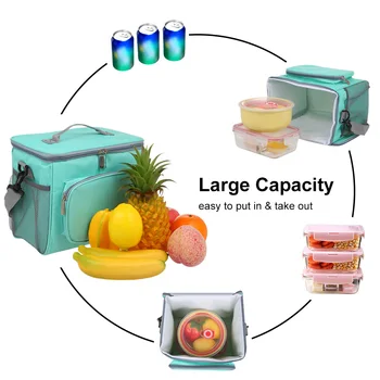 

New Fresh Insulation Cold Bales Thermal Oxford Lunch Bag Waterproof Convenient Leisure Bag Lunch Box Tote Bag for Adult and Kid