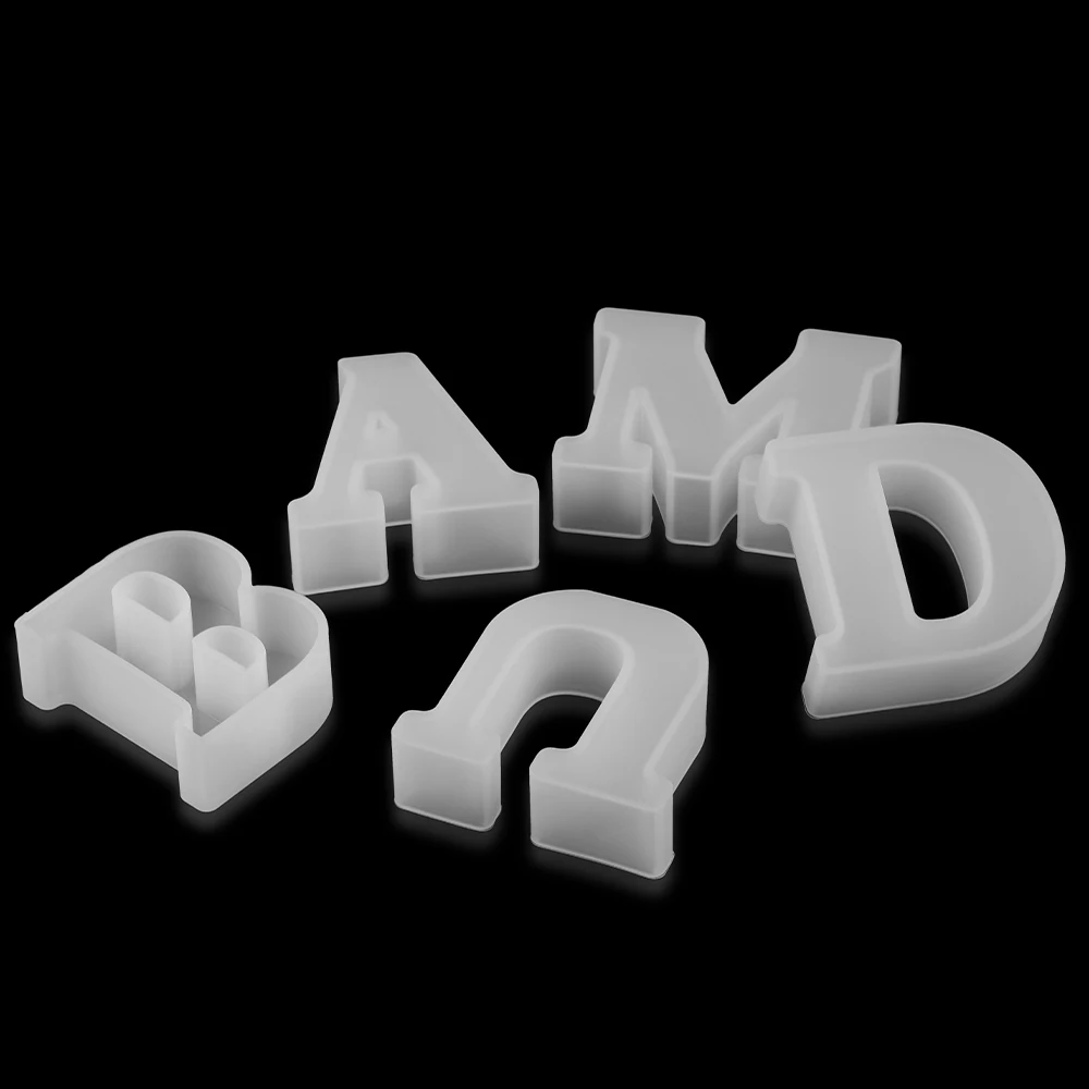 Large 11CM Alphabet Molds Epoxy Resin Mould English Letter Silicone Mold 3D  Alphabet Letter A To Z Mold Decor Mold for Birthday - AliExpress