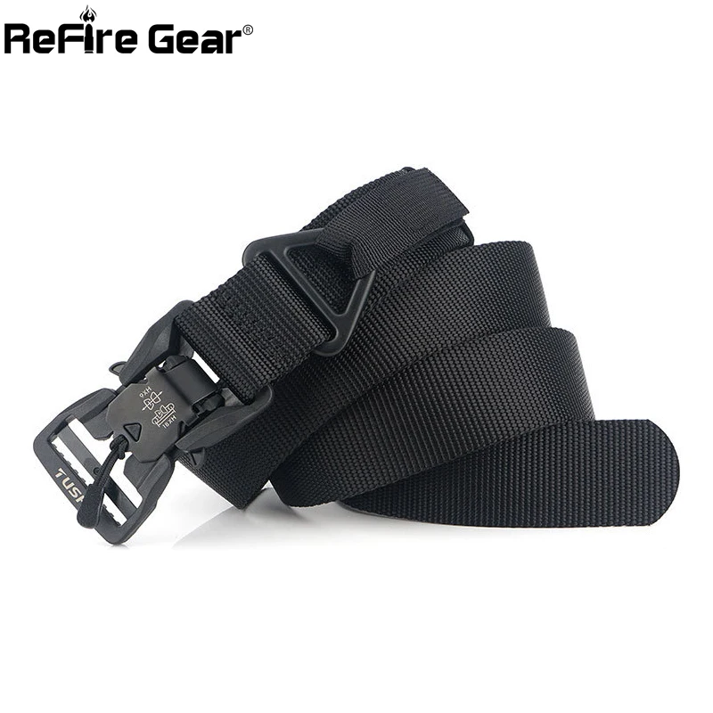 Ремни ReFire мужские нейлоновые магнитные тактические армейские ремни для