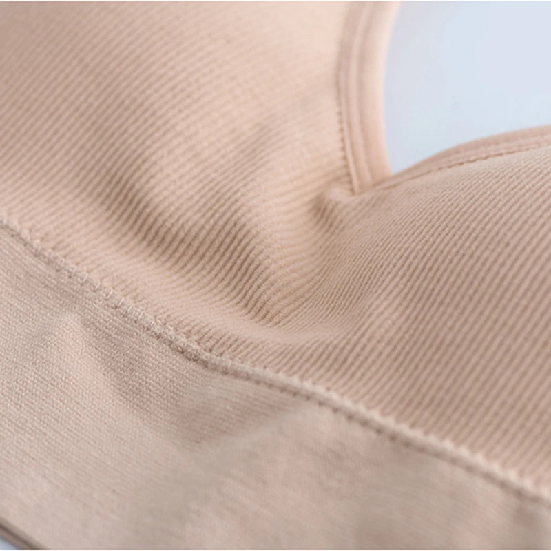 Girl Light Proof Sexy Backless Bra Closure Seamless Push Up Underwear Lingerie Brassiere Wireless Solid Color Sports Underwear