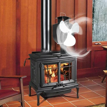 

3 Blade Stove Top Fan Heat Powered Wood Burning Log Fire Burner Mini Stove Fan