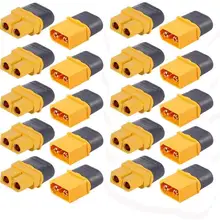 MCIGICM 10 Pair XT60H (XT60 Upgrade) Male Female Bullet Connectors Power Plugs