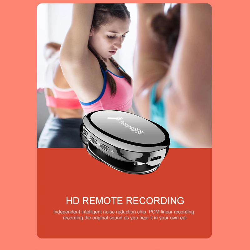 Портативный Bluetooth 4,2 MP3-плеер Bluetooth с fm-радио долгое время ожидания без потерь шумоподавление воспроизведение музыки с 8G FM и запись