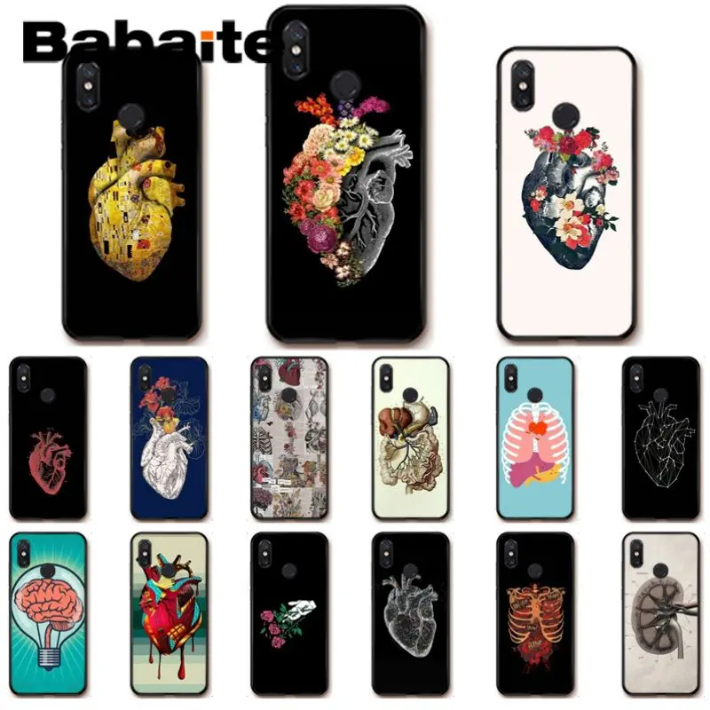 

Medical Human heart Organs Brain Meridian Kidney Art Phone Case For xiaomi mi 8se 6 mi8lite note2 note3 mi9se max2 max3 cases