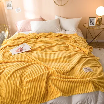 

LREA bedspread for Beds Soft Warm Flannel blanket thicken coral fleece throw blanket for sofa