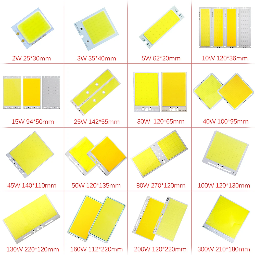 12v led chip cob led plat sumber cahaya bohlam 2 w 300 w untuk home diy bohlam lampu sorot flood light diode lampu led 12v jq0