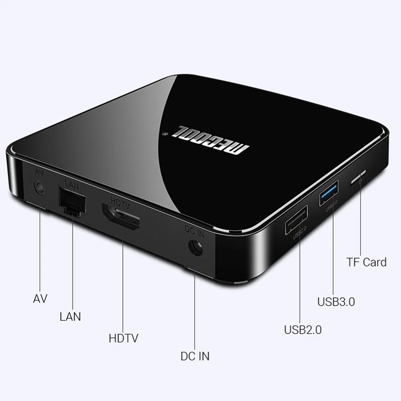 FFYY-Mecool Km3 Android 9,0 ТВ-приставка Amlogic S905X2 Четырехъядерный 4G Ddr4 64G Rom 2,4G/5G Wifi Bluetooth 4K Atv смарт-приставка Voic