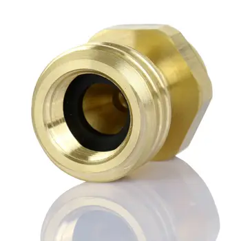 

2x4.6cm Portable Brass Camping Stove Propane Gas Refill Adapter Coupler Converter Connector Camp Cooking Supplies