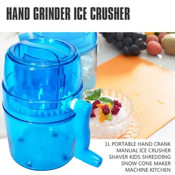

DIY Ice Cream Tools Hand Ice Crusher Grinder Portable Ice Shaver Kitchen Tools