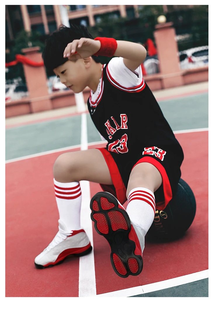 Мужская Баскетбольная обувь для мальчиков, модные детские кроссовки для улицы, Большие Детские нескользящие спортивные кроссовки, обувь Jordan, спортивная баскетбольная обувь