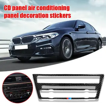 

Carbon Fiber Sticker Car Console CD Panel Cover Trim High Grade Simplicity Durable Pure Color for BMW F07 535i 10-16 LHD