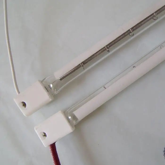 Прозрачная инфракрасная кварцевая трубка/Инфракрасная галогенная лампа общая длина 100-2500 мм