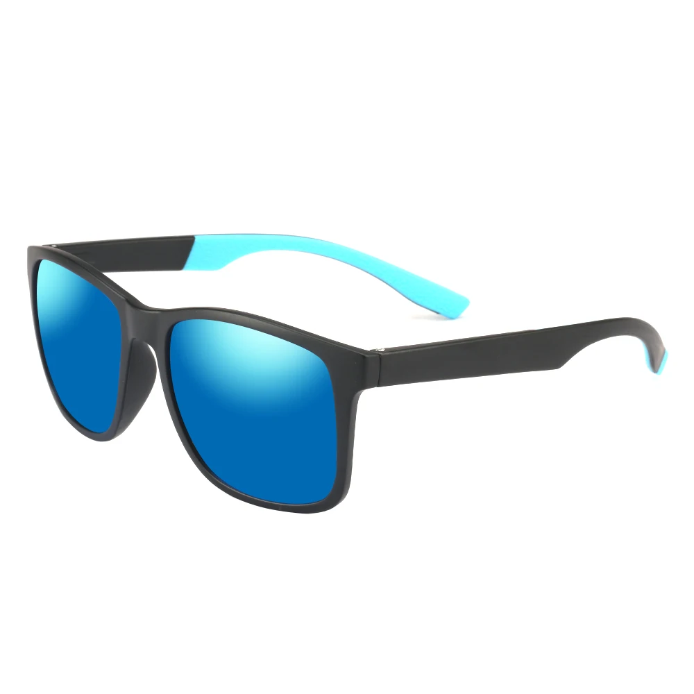 Поляризационные солнцезащитные очки для мужчин, ультралегкие TR90, фирменный дизайн, водительские оттенки, Мужские Винтажные Солнцезащитные очки для мужчин, квадратный стиль, очки UV400 - Lenses Color: C2