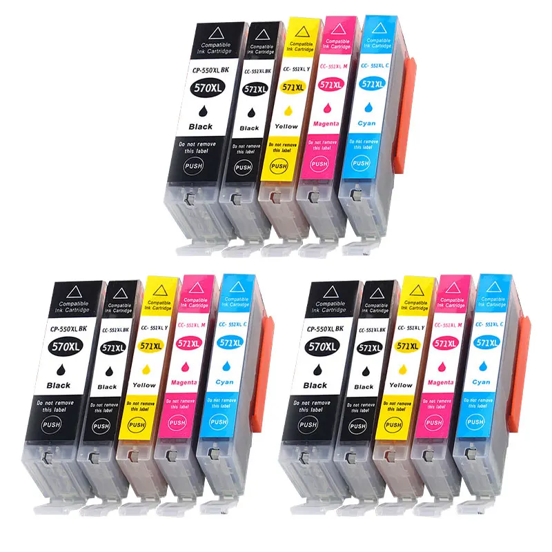 570 571 PGI-570 CLI-571 Replacement Ink Cartridge For Canon PIXMA MG5750 MG5751 MG5752 MG6850 TS6050 TS5050 TS5051 Printer — view 5