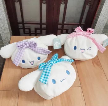 

New Bag Big Ear Dog Drawstring pocket Girls Student Plush bag ornaments hairpin jewelry dustproof bag