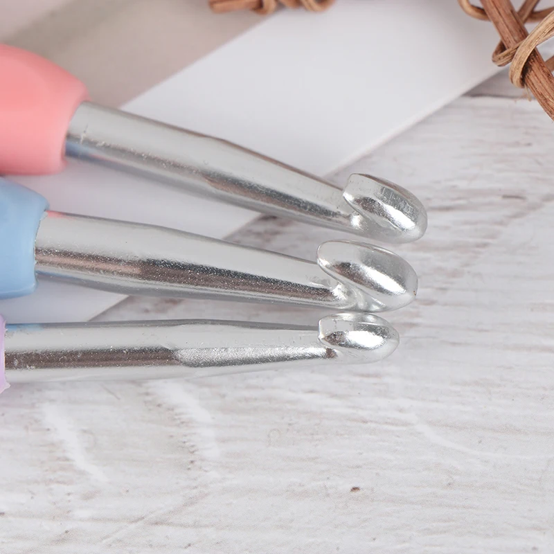 3 шт. набор вязальных крючков для вязания крючком Крючки Иглы алюминиевые вязальные инструменты для игл набор швейных аксессуаров