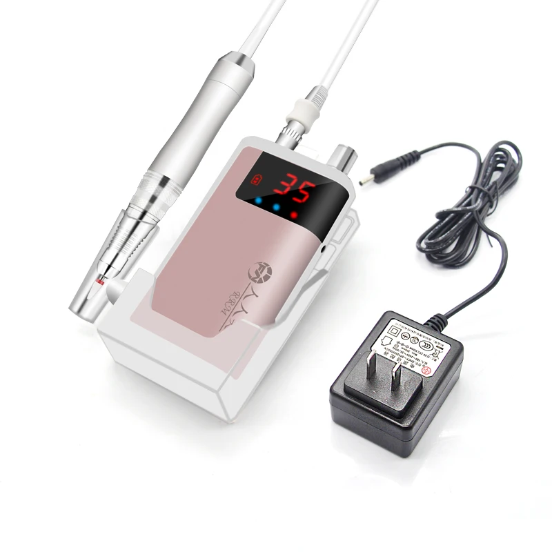 35000RPM Electric Nail Drill Manicure Machine Pedicure Set Portable Rechargeable High-end Cord Nails Art Bits Polish Tools 2