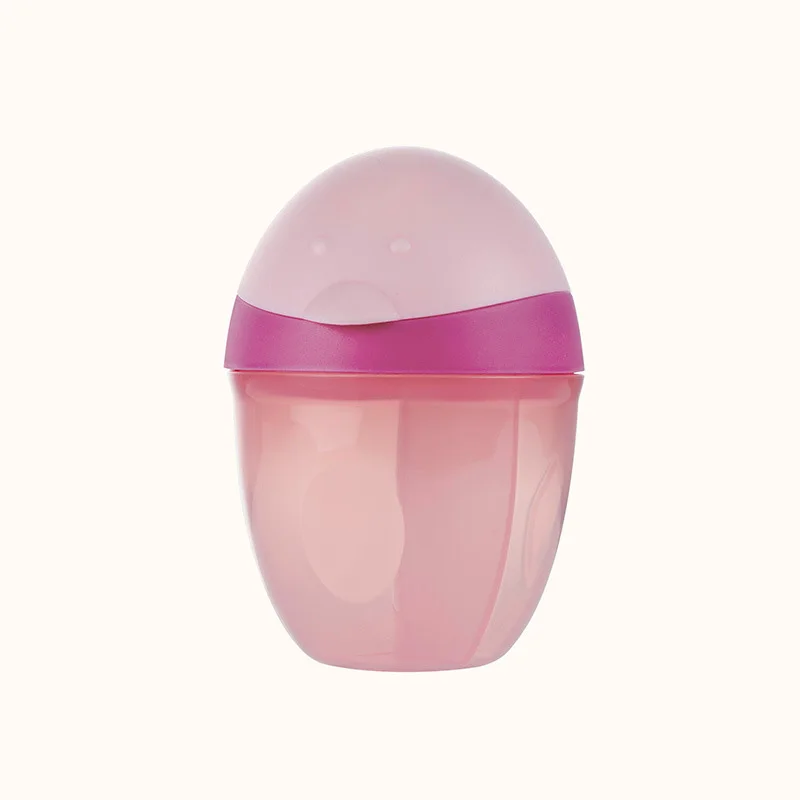 pink Мультяшный Пингвин, детская коробка для сухого молока, портативный трехслойный диспенсер для формул, контейнер для хранения еды, коробка для кормления, Товары для малышей - Цвет: pink