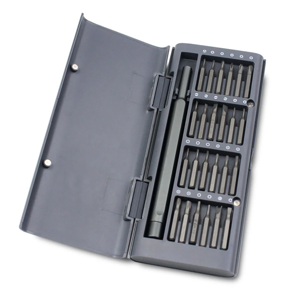 

KKmoon 25pcs Screwdriver Kit Daily Use Red Mini Screwdriver Kit 25 Precision Magnetic Bits Box Screw Driver Smart Home Set Tools