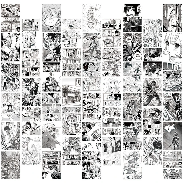 Aesthetic Photo Wall Collage Kit  Anime Wall Posters Manga Panels - 50pcs Wall  Anime - Aliexpress