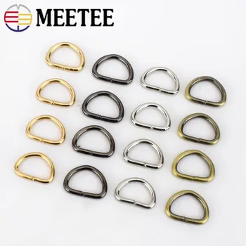 

1000pcs 10mm Metal D Ring Buckle for Bag Strap Opening Dog Collar Webbing Ring Clasp Zipper Pullers DIY Hardware Accessories
